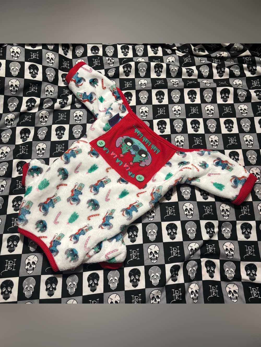 Disney Christmas Lilo and Stitch Holiday Dog Onesie Outfit